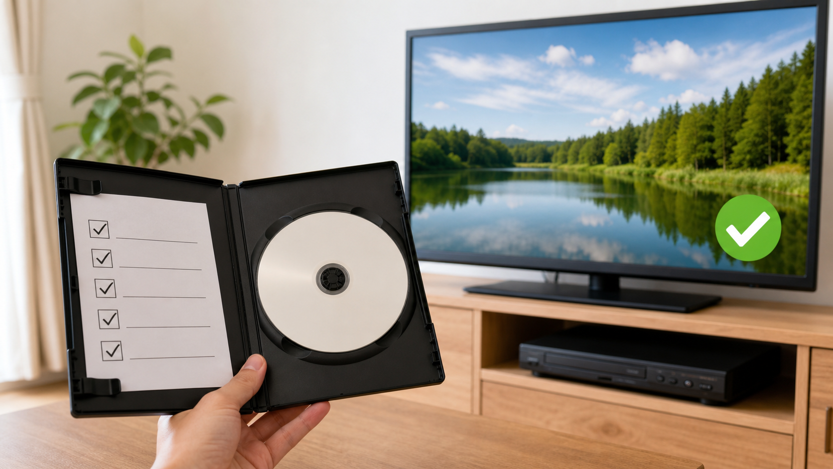 自作DVDを再生する前のDVD-Rと最終確認チェック