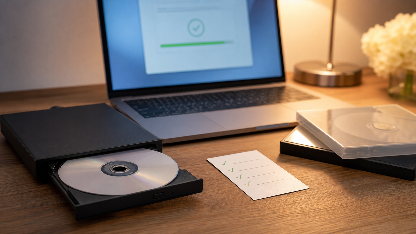 結婚式DVDのISO書き込みを前日までに完了させる様子