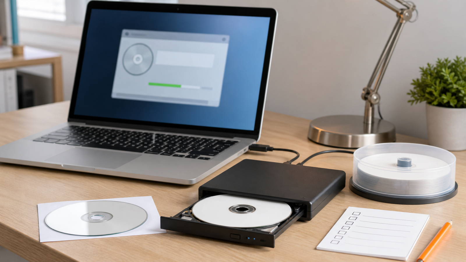 結婚式DVD用ISOをDVD-Rへイメージ書き込みする準備の様子