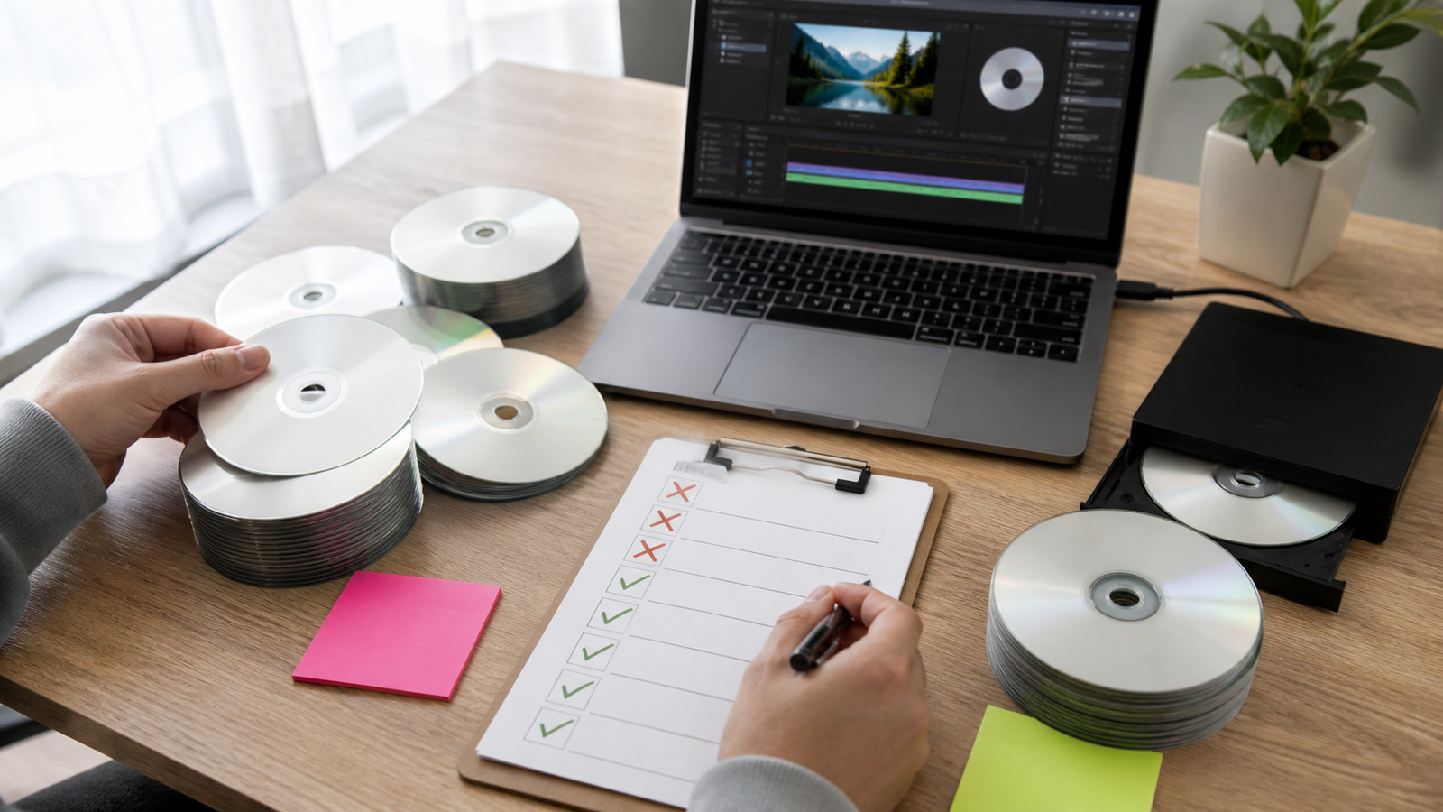 DVD作成のやり直しで増えた失敗ディスクと確認チェックリスト